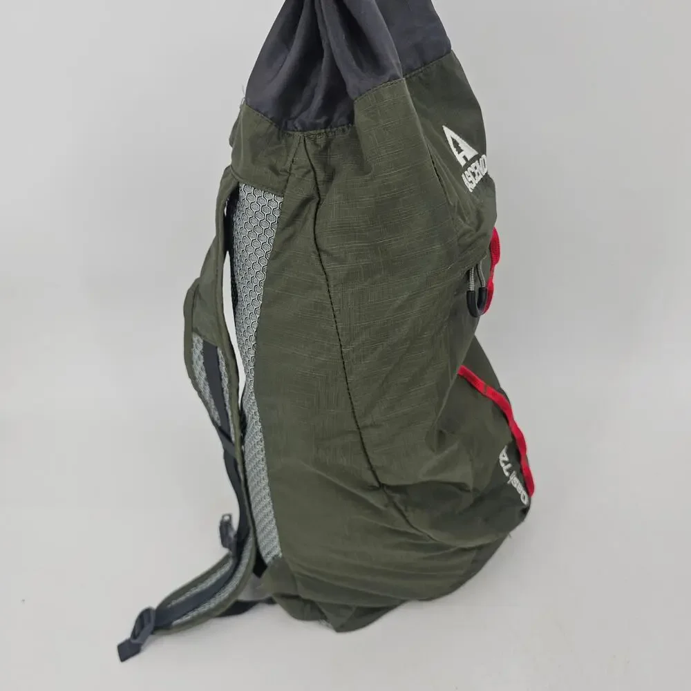 Ascent Dash 720 Outdoor Hiking Camping School Lightweight Backpack Green Gray